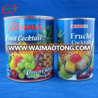 Brands canned fruit cocktail, different can size canned mixed fruits